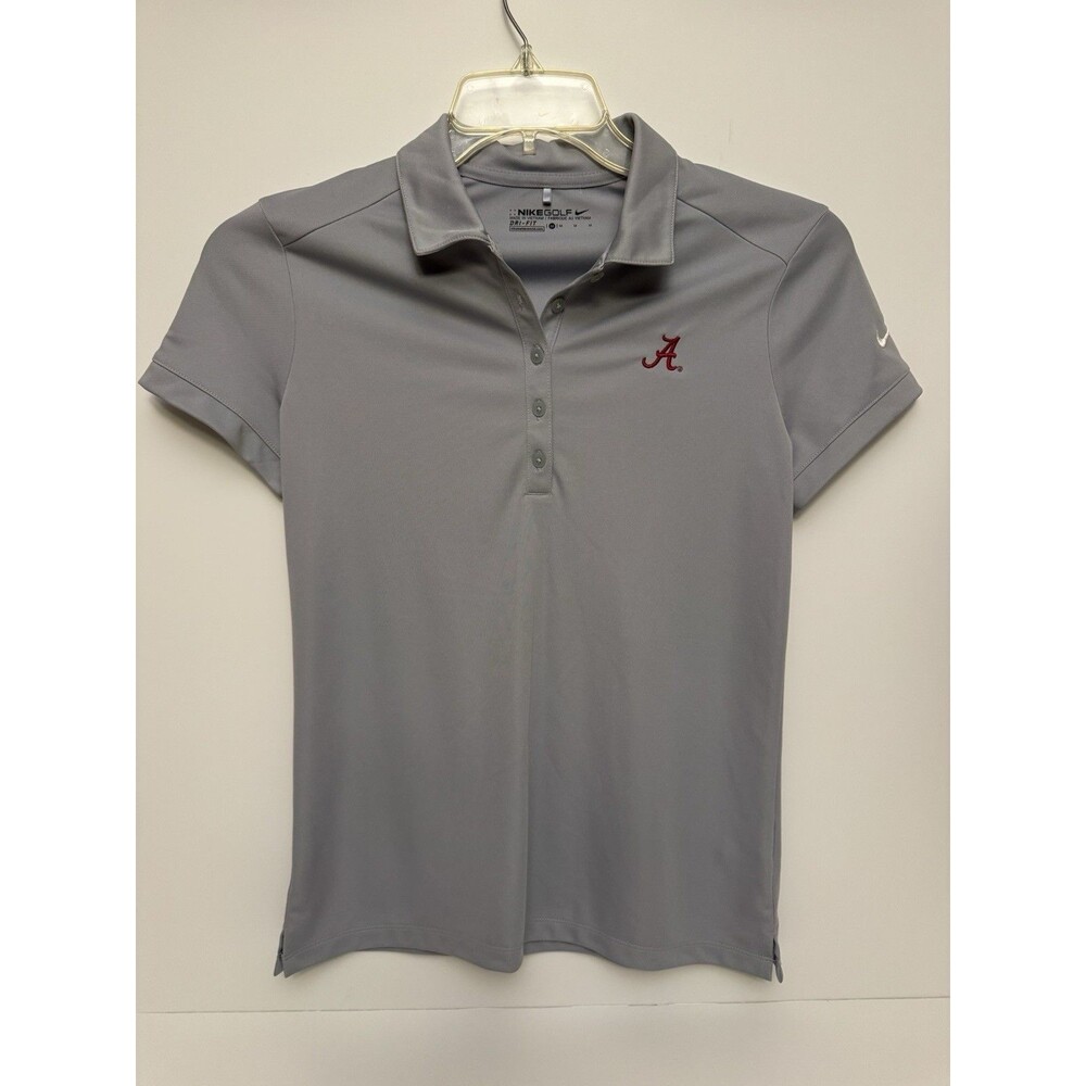 Nike Dri-FIT Alabama Crimson Tide women's golf polo embroidered “A" logo Med